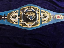 New Jacksonville Jaguars Legacy Title Championship Belt 2mm Zinc Adult Size picture