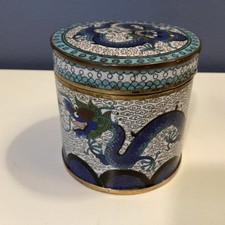 A 19th/20th century Chinese gilded enamel cloisonne dragon box  picture