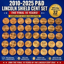 🔥 2010-2025 P & D Lincoln Shield Cent Collectors Set 🔥 See Description 💥 picture