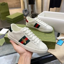 New GUCCI ACE Small Bee Designer Shoes Classic Men's Size8-11 picture