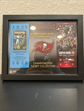 Highland Mint Buccaneers 2-Time Super Bowl Champions Replica Ticket Display picture