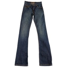 Kimes Ranch Roger Selvedge Jeans Womens 27/34 Dark Blue Bootcut Western Heritage picture