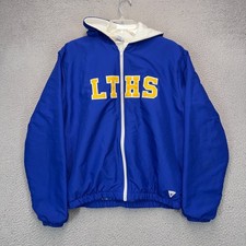 Lyons Township High School Windbreaker Jacket Adult Medium Blue Varsity Lined picture