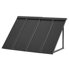 Fixed Metal Awning 44 x 24 in, Window and Door Canopy, Durable Steel Frame for E picture