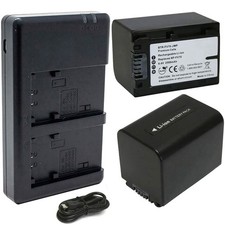 Replacement for Sony NP-FV70 Battery (2-Pack, 2500mAh) and Dual Charger picture
