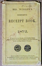 Mrs. Winslow's Domestic Receipt Book 1872 Antique Vintage Household Recipes picture