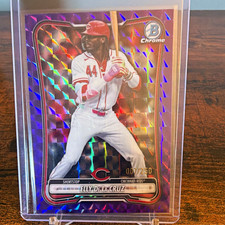 Topps 2025 Bowman Chrome Elly De La Cruz #89 Reds Purple Geometric /250 picture