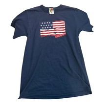 Vintage 2000's Y2K DARE Graphic American Short Sleeve Navy Crewneck Tee Small picture