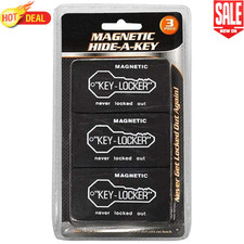 3x Magnetic Key Case Holder Sticks To Car Hide A Spare Key Storage Safe Hideakey picture