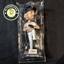2014 Jim Henderson Milwaukee Brewers Bobblehead SGA Chevrolet w/ Box picture