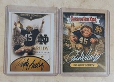  2 Rudy Ruettiger Signed Cards 2 Prime Time COA # 91354 AND # 85732 picture