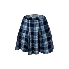 Furst Of A Kind Upcycled Plaid Pleated Flannel Mini Concert Skirt Grunge XS S picture