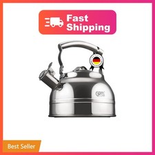 GIPFEL INTERNATIONAL Whistling Tea Kettle Stovetop - Food Grade Stainless Ste... picture