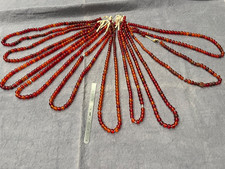 10 strands  Vintage  Red  orange  Glass Trade BEADS picture