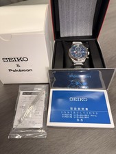 SEIKO x Pokemon Solar Chronograph Watch Blastoise blue SBPY162 Limited 700 [New] picture