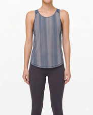 NWT Lululemon Sculpt Tank Sz 12 Brushed Spray Due White Code Blue Yoga Gym picture
