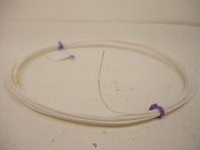 25 feet 26 AWG Silver Plated PTFE Wire White Solid 1 Strand SPC picture