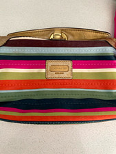 Vintage Coach Y2K Legacy stripe wristlet picture