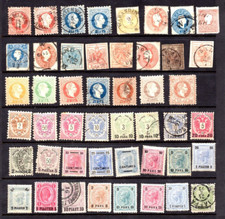 AUSTRIA 1860-1909 COLLECTION OF 70 CLASSIC STAMPS INCLUDES OFFICES IN TURKEY picture