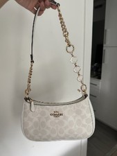 COACH Teri Shoulder Bag In Signature Glacier White/Gold, Only unpacked, not used picture