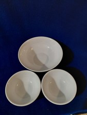 Pier 1 Bowls - Set of 3 - 2 Small 4.5 inch & 1 Large 7 inch - White - Porcelain picture