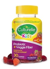 Culturelle Daily Probiotic for Kids + Veggie Fiber Gummies (Ages 3+) 30 Count picture