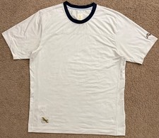 Tracksmith Session Tee men’s Ivory crewneck athleisure gym running shirt size L picture