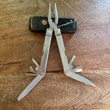 VTG ‘85-‘88 Leatherman PST 1325473 Pocket Survival Multi-Tool w/ Sheath USA Made picture