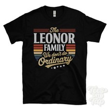 THE LEONOR FAMILY WE DON'T DO ORDINARY T-SHIRT surname crest clan name dad gift picture