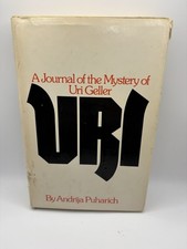 SIGNED Andrija Puharich URI Mystery of Uri Geller 1974 Hardcover BCE DJ picture