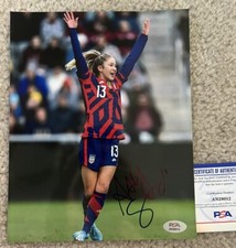 Ashley Sanchez Signed 8x10 Photo USWNT Soccer USA World Cup Autograph Psa Coa picture