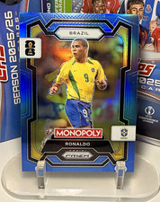 2026 Panini Prizm Monopoly FIFA Soccer RONALDO Brazil Blue Wave #18 /15 picture
