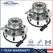 4WD 6Lug Front Wheel Bearings Hub for Chevy Silverado 1500 GMC Sierra 1500 Yukon picture