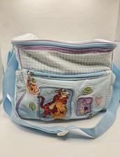 Vintage Disney Winnie the Pooh Tigger Piglet Blue Gingham Shoulder Bag picture