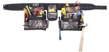 Custom Leathercraft Sportsman 1604M 17 Pocket Combo Apron Mossy Oak  4 Piece picture