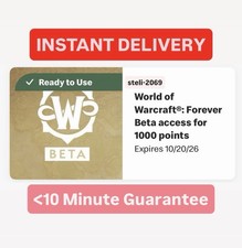 World of Warcraft WoW Forever Beta Access Reward Code - INSTANT DELIVERED picture