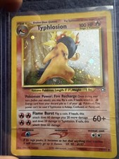Rare Swirl Holo Typhlosion 17/111 Neo Genesis picture
