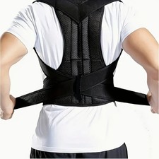 Adjustable Posture Corrector Low Back Support Shoulder Brace Belt For Men Women picture