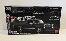 Mattel Brick Shop Hot Wheels '83 CHEVY SILVERADO Building Set & 1/64 Silverado picture