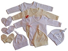 Newborn Baby Boy Girl Clothes Jumpsuit Romper Bodysuit LongSleeve Hat MittensSet picture