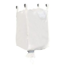 100 Qty Used FIBC Bulk Bag – Duffle Top, Spout Bottom – 2000 lb Cap, Food Grade picture