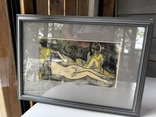 1983 Austrian Expressionist Art Original Work Unknown Artist To “Nina” picture