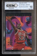 1995-96 Michael Jordan Hoops Number Crunchers #1 Gem Mint 10 Chicago Bulls GOAT picture
