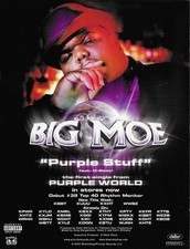 BIG MOE Rare Stuff 2002 PROMO TRADE AD Poster of Purple World C 8.5x11 MINT USA picture