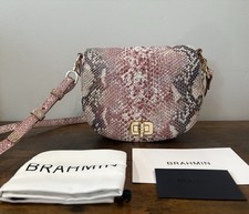 Brahmin Briar Crossbody In Multi Skyterra Leather Snake Print NWT picture