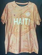 The Brooklyn Circus BKc Haiti Soccer Jersey Mens L #04 Orange Excellent Rare picture