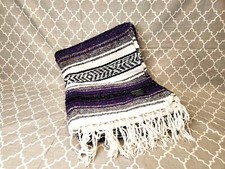 NEW - HN Authentic Mexican Blankets - Hand Woven Blanket - 70