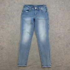 Maurices Jeans Women's Blue M REG Mid-Rise Stretch Skinny Denim picture