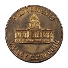 Coin Club Medal/Token: Sacramento, CA Sacramento Valley Coin Club 1957 1982 Ann picture