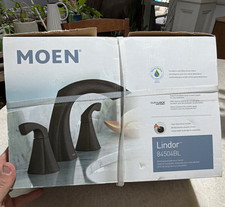 Moen Lindor 84504BL Widespread Bathroom Faucet Matte Black NEW Unopened picture